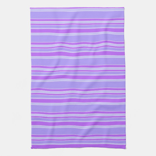 Violet stripes kitchen towel (Vertical)