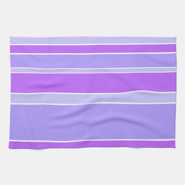 Violet stripes kitchen towel (Horizontal)