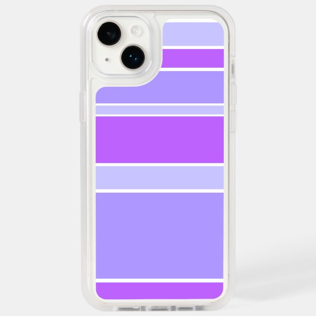 Violet stripes otterbox iPhone case (Back)