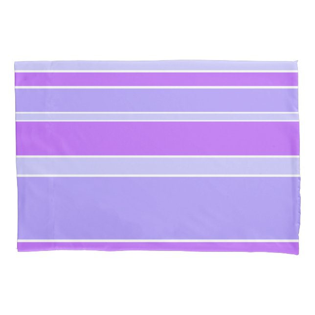 Violet stripes pillow case (Front)