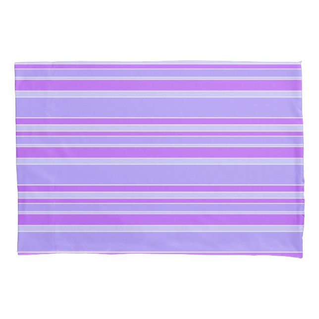 Violet stripes pillow case (Front)