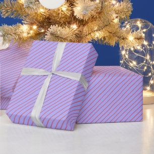 Violet stripes wrapping paper
