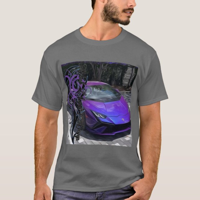 Violet style tribal oil blacklyon design  T-Shirt (Front)