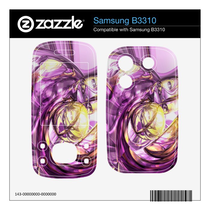Violet Summer Abstract Samsung B3310 Skin