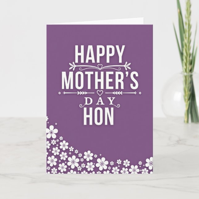 Violet Sweet Mothers Day Card (Front)