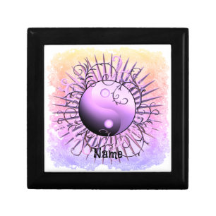Violet Swirl Yin Yang Gift Box