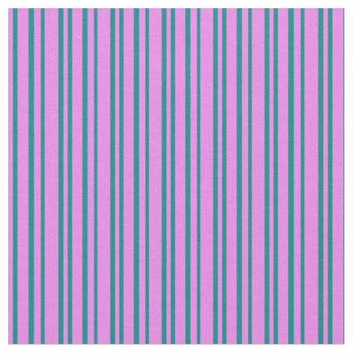 Violet & Teal Colored Lines Fabric
