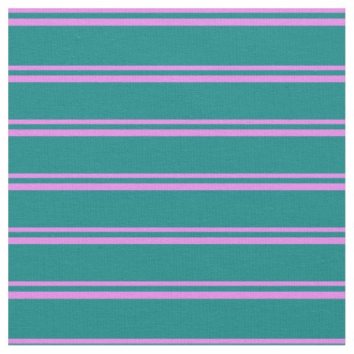 Violet & Teal Colored Stripes Fabric