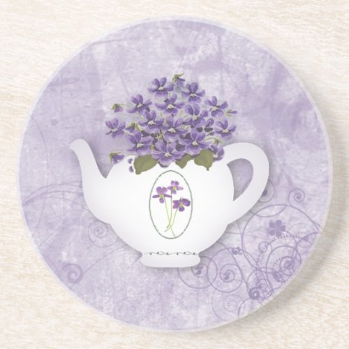 Violet Teapot Coaster