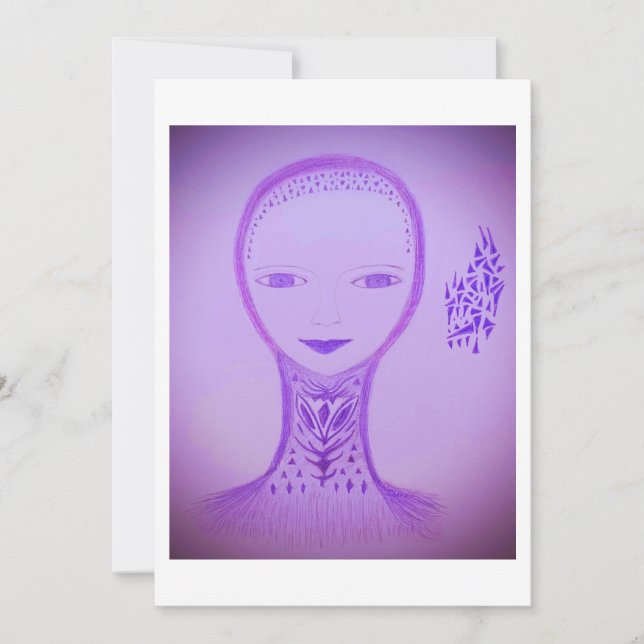 Violet Thank You Card (Front)