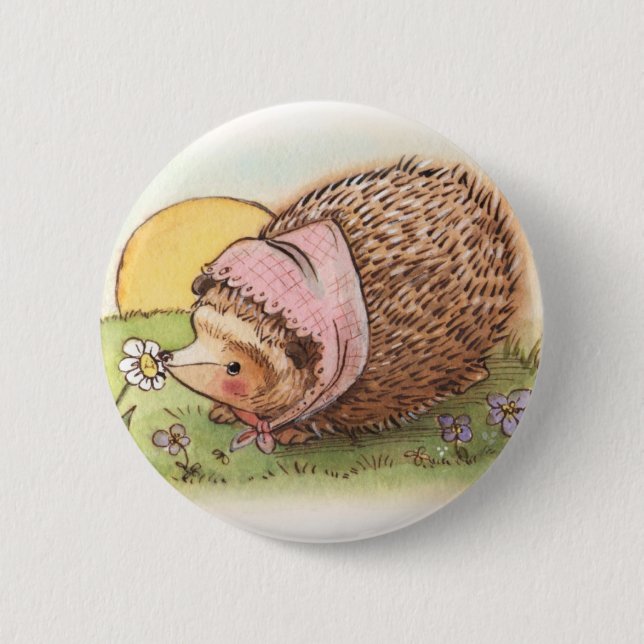 Violet the Hedgehog Button (Front)