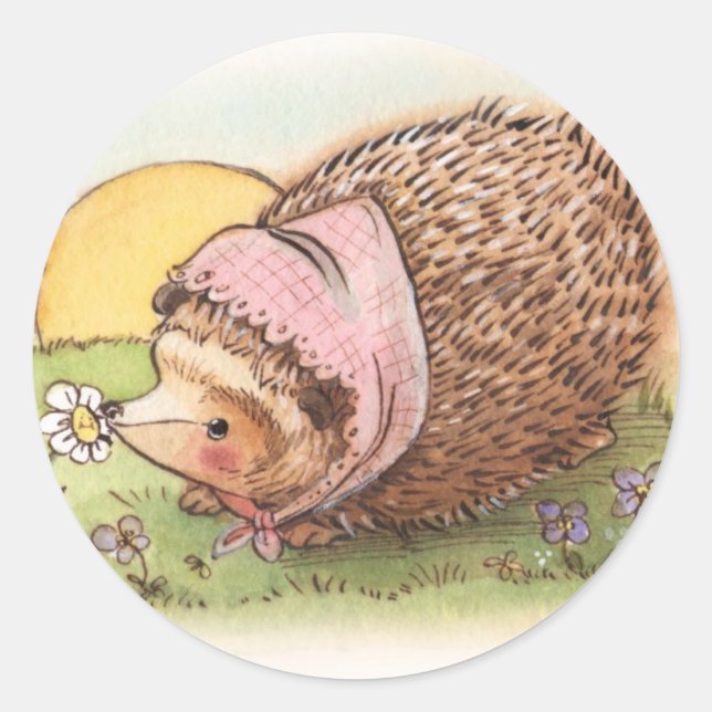 Violet the Hedgehog Classic Round Sticker (Front)