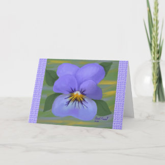 Violet Thinking Of You Card (Large Print)