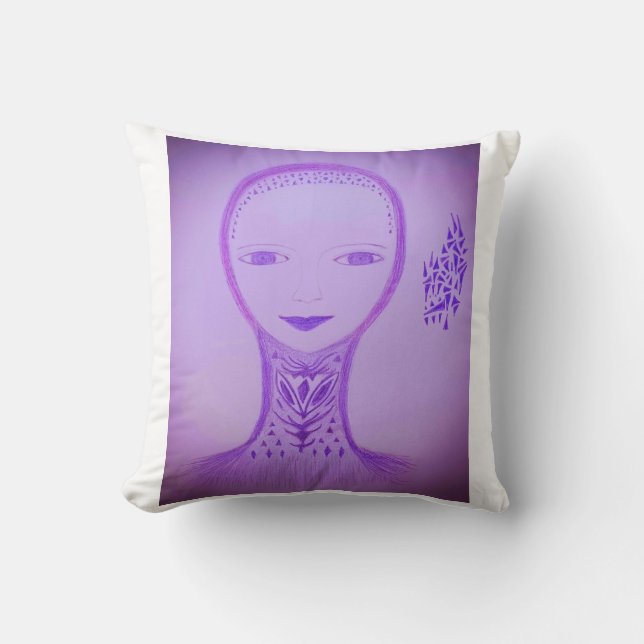 Violet Throw Pillow (Front)