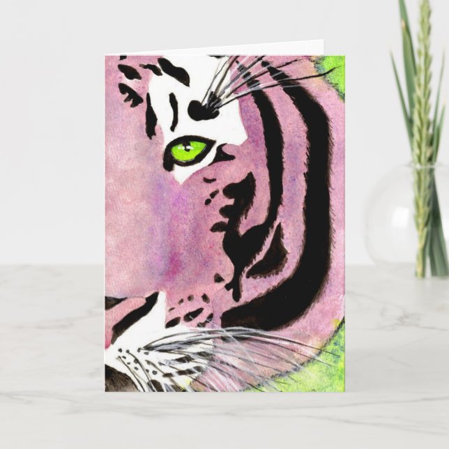 Violet Tiger Notecards (Front)