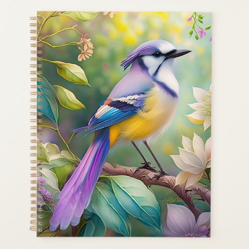 Violet Tufted Jay Fantasy Bird Planner