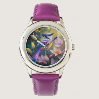 Violet Tufted Yellow Breasted Fantasy Bird Watch