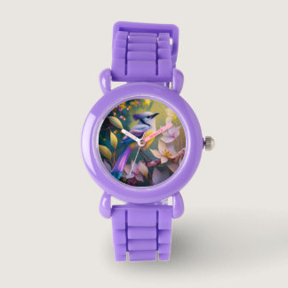 Violet Tufted Yellow Breasted Fantasy Bird Watch