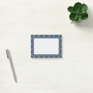 Violet Turquoise Brown Fractal Jewel Pattern
