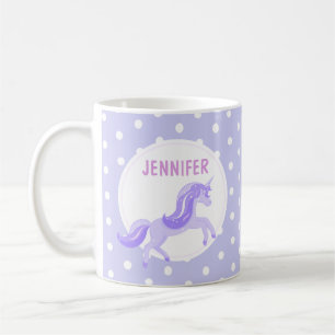 Violet Unicorn Mug for Kids
