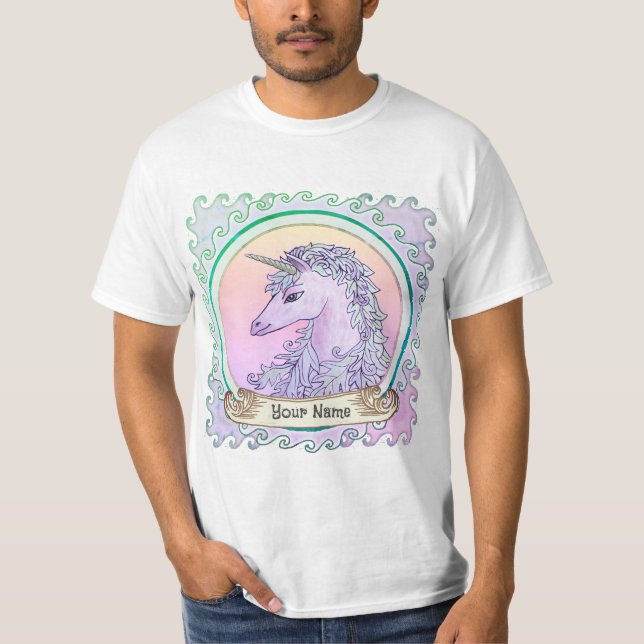 Violet Unicorn  T-Shirt (Front)