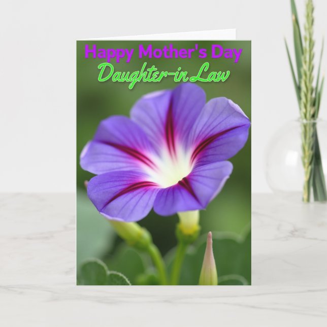 Violet Veined Bloom Mother Card (Front)