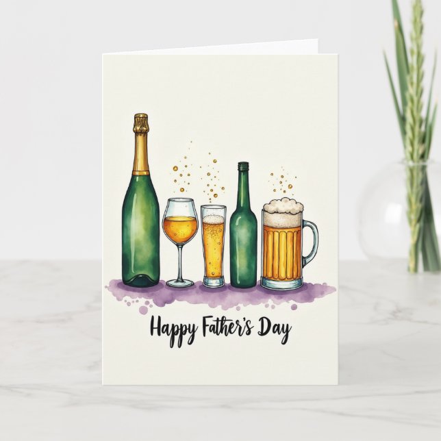 Violet Wash Fathers Day Card (Front)