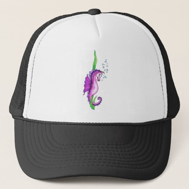Violet Water Horse Trucker Hat (Front)