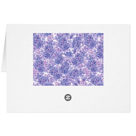 Violet watercolor lilac flowers (Back Horizontal)