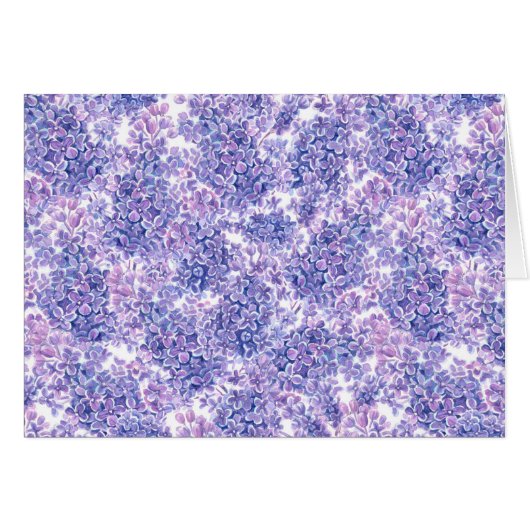 Violet watercolor lilac flowers (Front Horizontal)