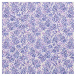 Violet watercolor lilac flowers fabric