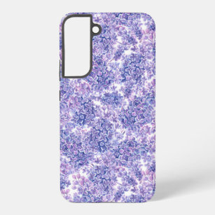 Violet watercolor lilac flowers samsung galaxy s22+ case