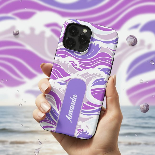 Violet Wave Pattern Case-Mate iPhone Case (Creator Uploaded)