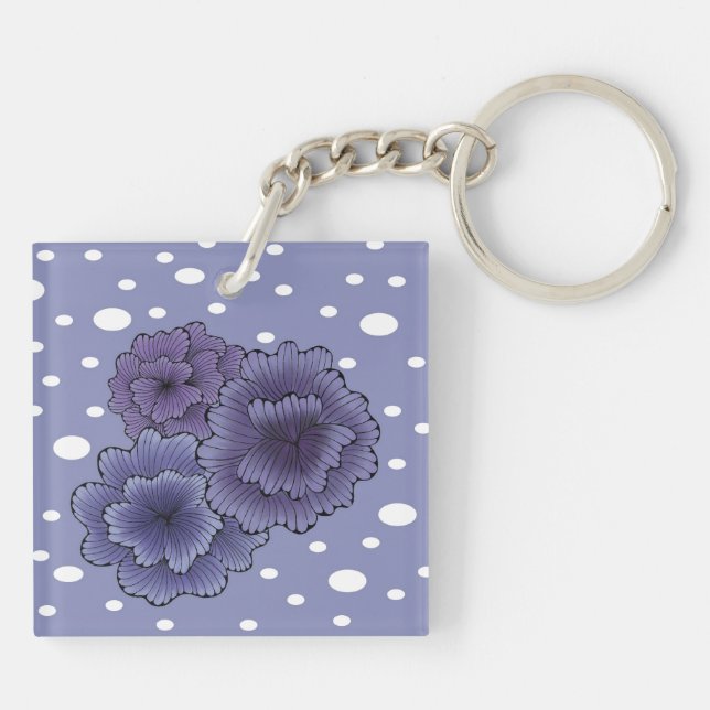 Violet Whimsy Keychain (Back)