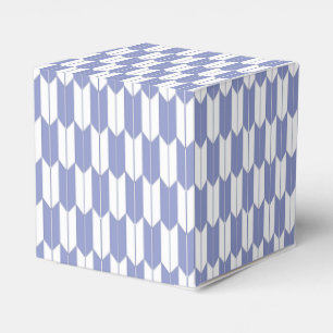 Violet & White Japanese Yagasuri Pattern Favor Box
