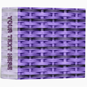 Violet wicker stripes art graphic design binder