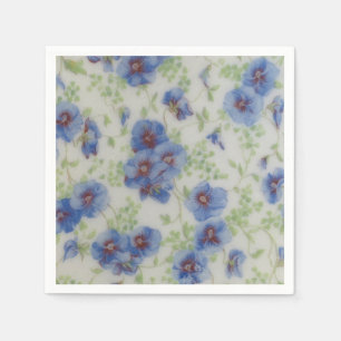 Violet Wildflower Cocktail Napkin