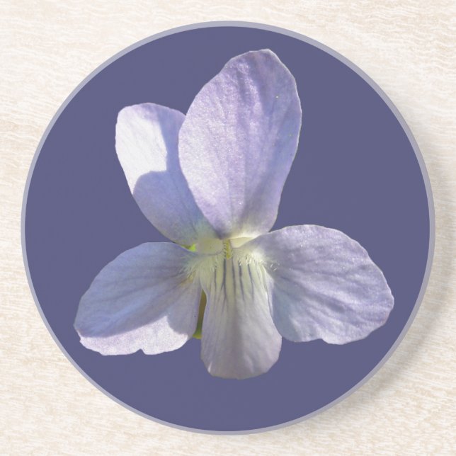 Violet Wildflower Coordinating Items Drink Coaster (Front)