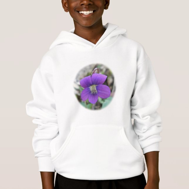 Violet Wildflower Coordinating Items Hoodie (Front)