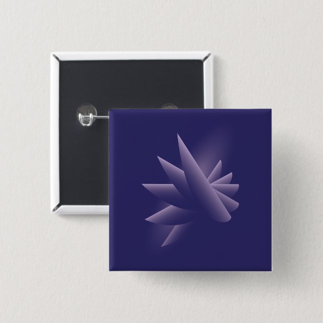 Violet wings button (Front & Back)