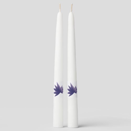 Violet wings nb taper candle