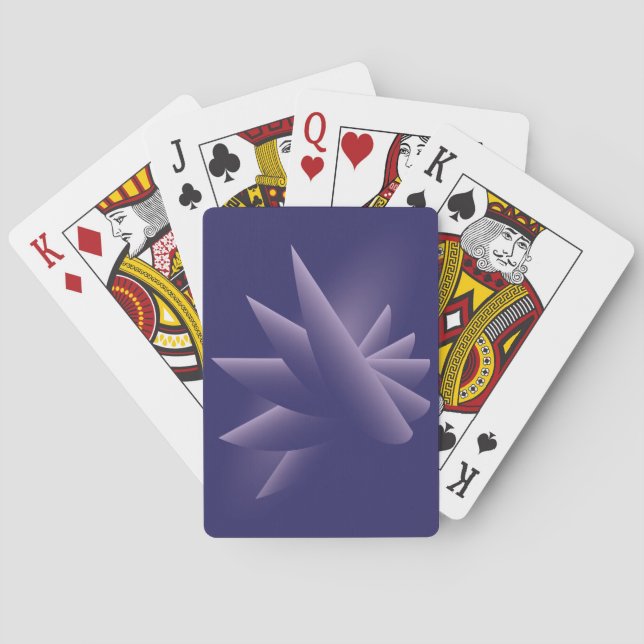 Violet Wings Poker Cards (Back)