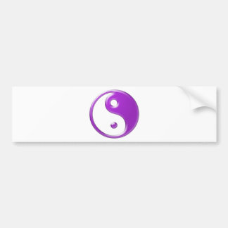 Violet Yin Yang Bumper Sticker