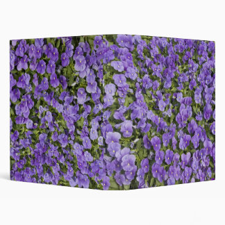 Violets 3 Ring Binder