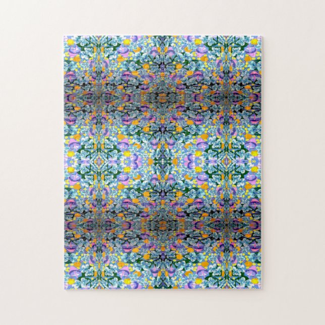 Violets And Lamps Jigsaw Puzzle (Vertical)