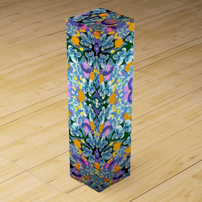Violets And Lamps Wine Box (Front)