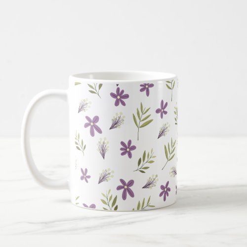Violets and Wild Flowers Coffee Mug