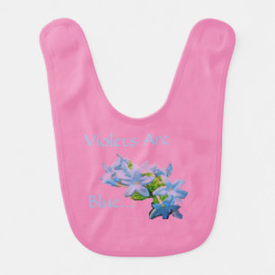 Violets Are Blue... Baby Bib