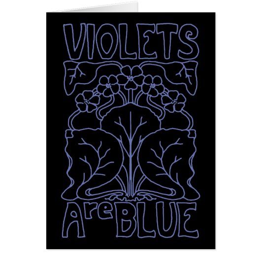 Violets Are Blue Cards (Front)