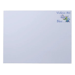 Violets Are Blue... Notepad